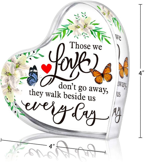 Heart Shape Memorial Gift for Loss of Mother or Father